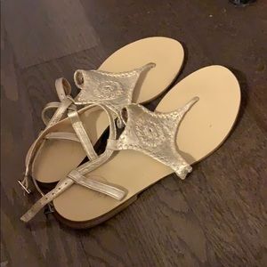 Jack Rogers Gold Sandals